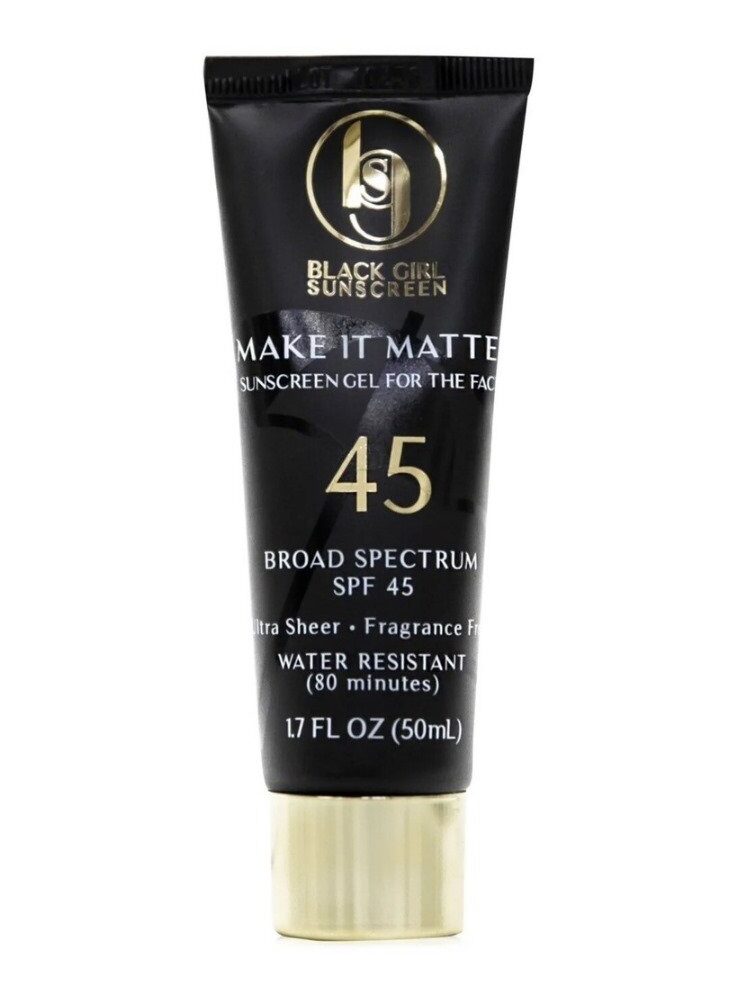 Black Girl Sunscreen Make It Matte SPF 45 – 1.7fl oz (50ml)Invisible Protection, Beautifully Matte